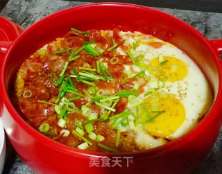 广式腊肠煲仔饭的做法