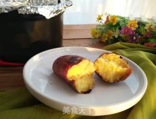黑乐砂锅烤红薯的做法
