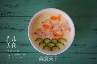 南极磷虾水蒸蛋的做法