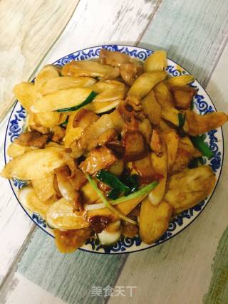 茭白肉片的做法
