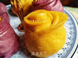 南瓜紫薯玫瑰的做法