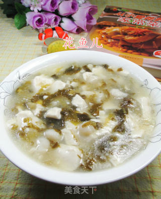 雪菜龙利鱼豆腐羹的做法