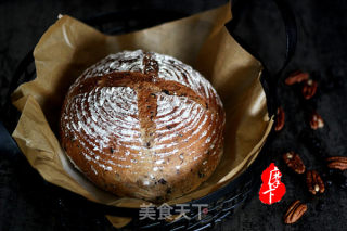 健康淳朴的【全麦蓝莓碧根果软欧包】的做法