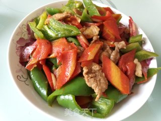 辣椒炒肉（满满的维生素）的做法