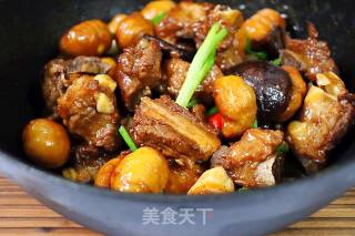 红烧排骨板栗的做法