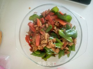 鸡肉炒青椒的做法
