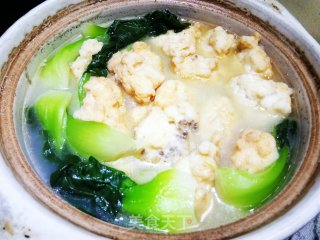 青菜烩鱼丸的做法