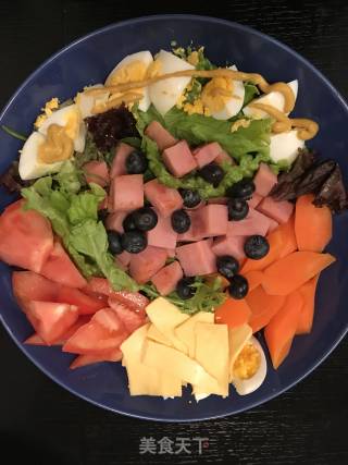 帅鱼的拌饭沙拉的做法