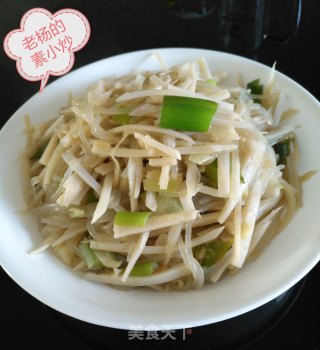 素炒藕丝的做法