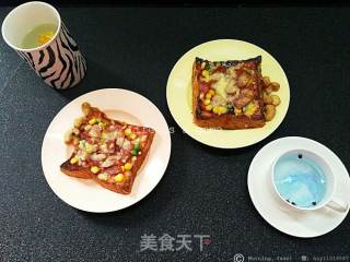 百变美味吐司小披萨 ★快手美味甜品★的做法