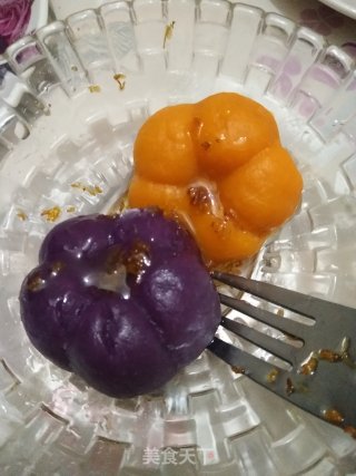 黄紫薯糯米糕的做法