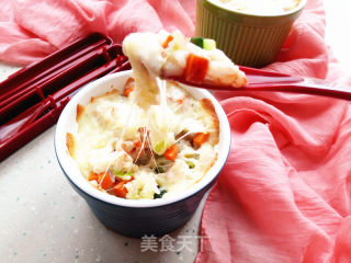 虾仁蔬菜焗饭