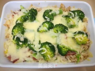 鲜虾培根芝士焗饭的做法