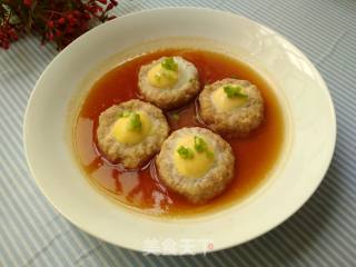 肉饼酿鹌鹑蛋的做法