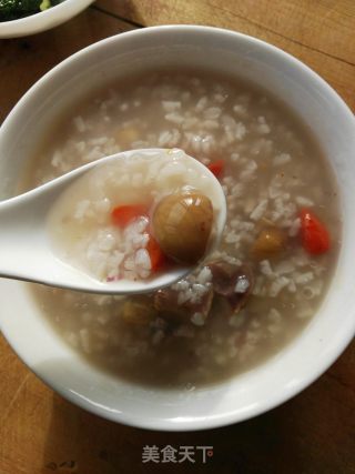 栗子枸杞粥的做法