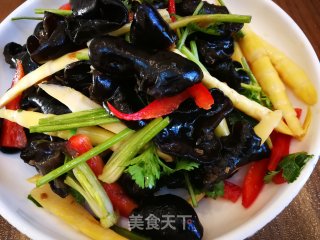 凉拌黑木耳的做法