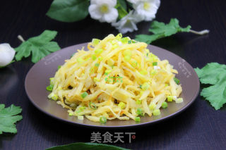 无油粉炒土豆丝的做法