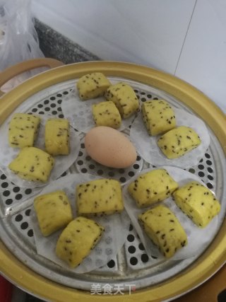 老面芝麻小馒头的做法