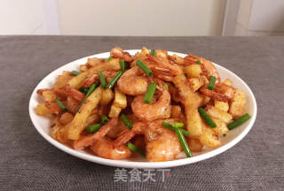 椒盐土豆虾的做法