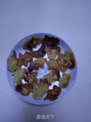 卡通红薯饼的做法