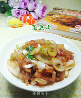 大葱炒牛筋的做法