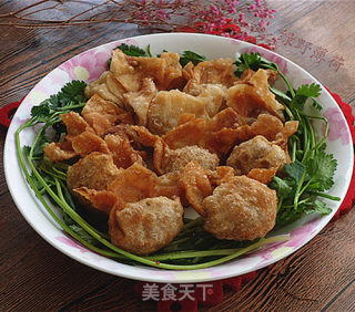 酥炸云吞的做法