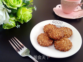 红糖燕麦花生酥饼的做法