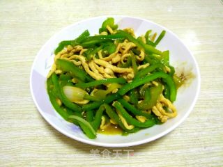 青椒鸡丝的做法