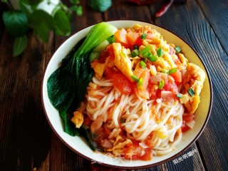 西红柿鸡蛋打卤面的做法