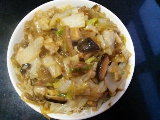 卤肉白菜炖粉条的做法