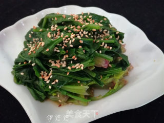 凉拌菜——芝麻菠菜的做法