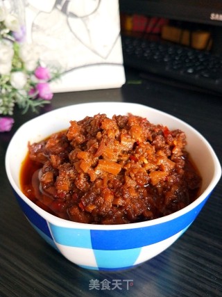 私房杏鲍菇牛肉酱的做法