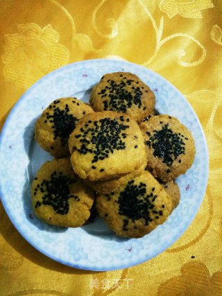#烤箱美食#黑芝麻桃酥的做法