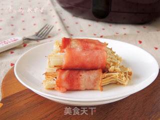 培根金针菇卷的做法