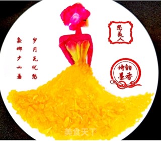 美人盘画的做法