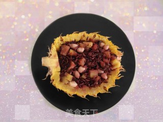 紫米菠萝饭的做法