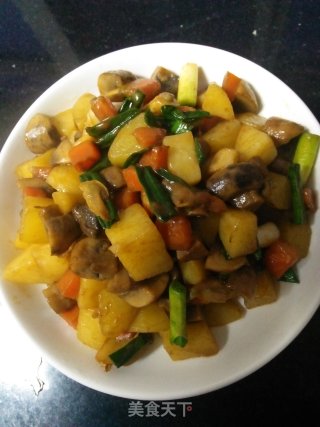 土豆炖蘑菇的做法