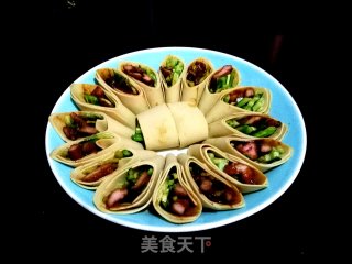 京酱肉丝豆皮卷的做法