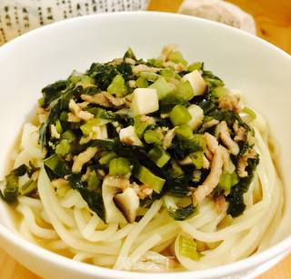 雪菜肉丝面的做法