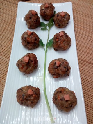 烤香菇肉丸的做法
