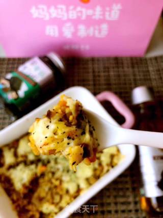 南瓜虾仁焗饭