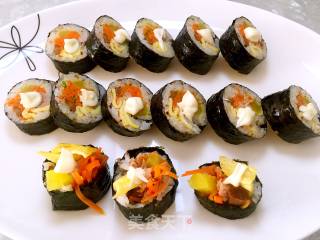 金枪鱼紫菜包饭的做法