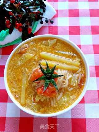 土豆西红柿汤面的做法