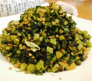 肉末炒雪菜的做法