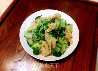 杭白菜炒腐皮的做法