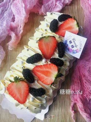 水果奶油蛋糕卷