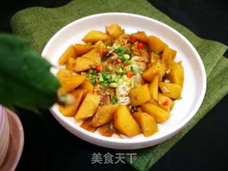 红衫鱼焖土豆的做法