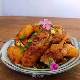 沙茶豆豉焖鸭翅的做法