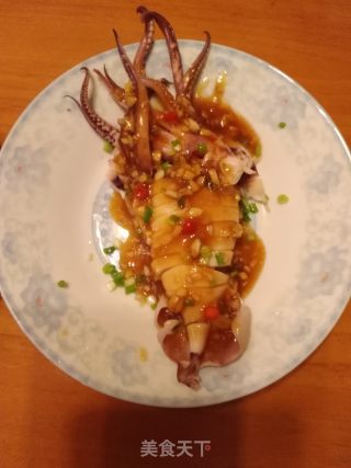 白灼鱿鱼筒（两味）的做法