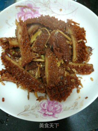 糟姜炒熟牛肚的做法